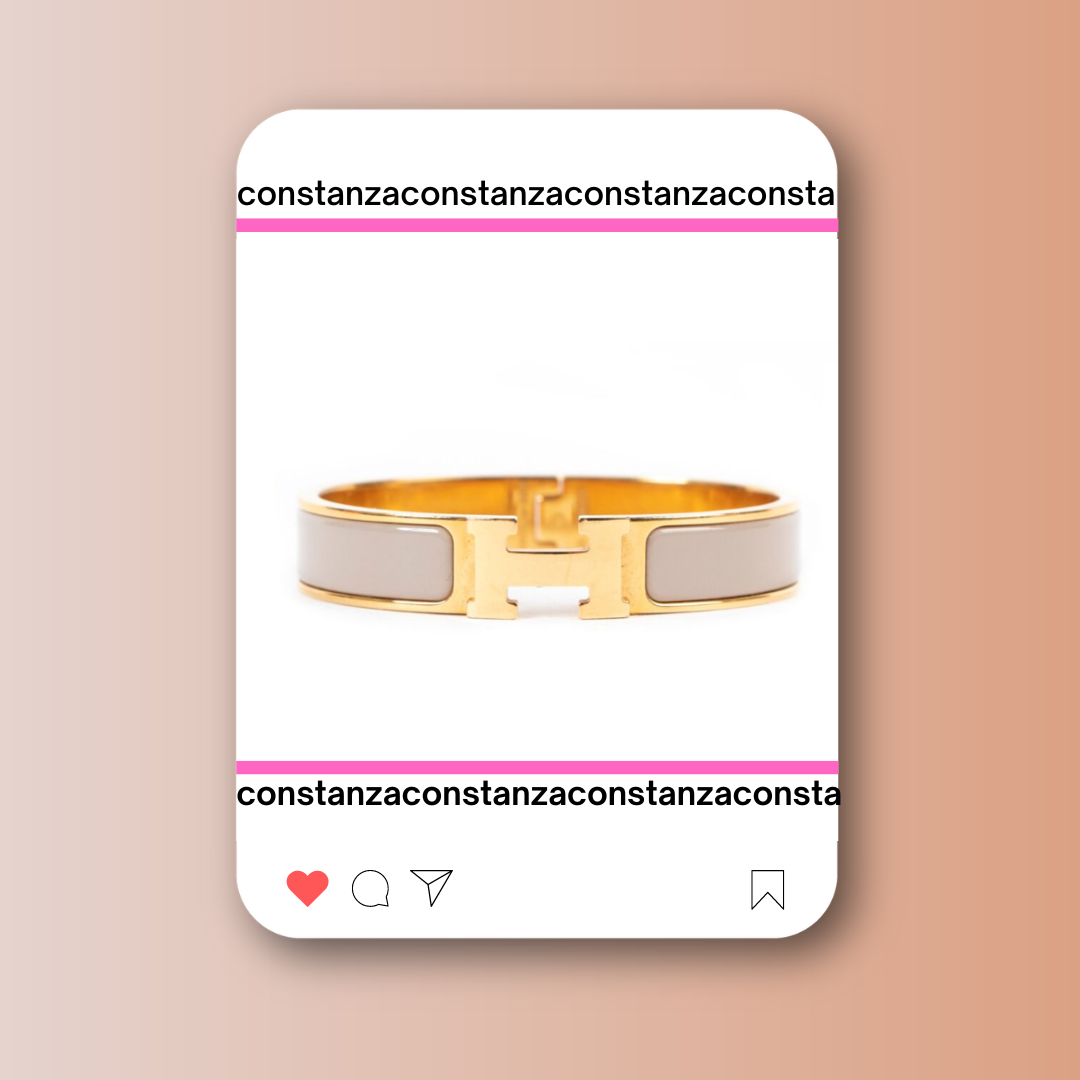 Brazalete Clic H Beige