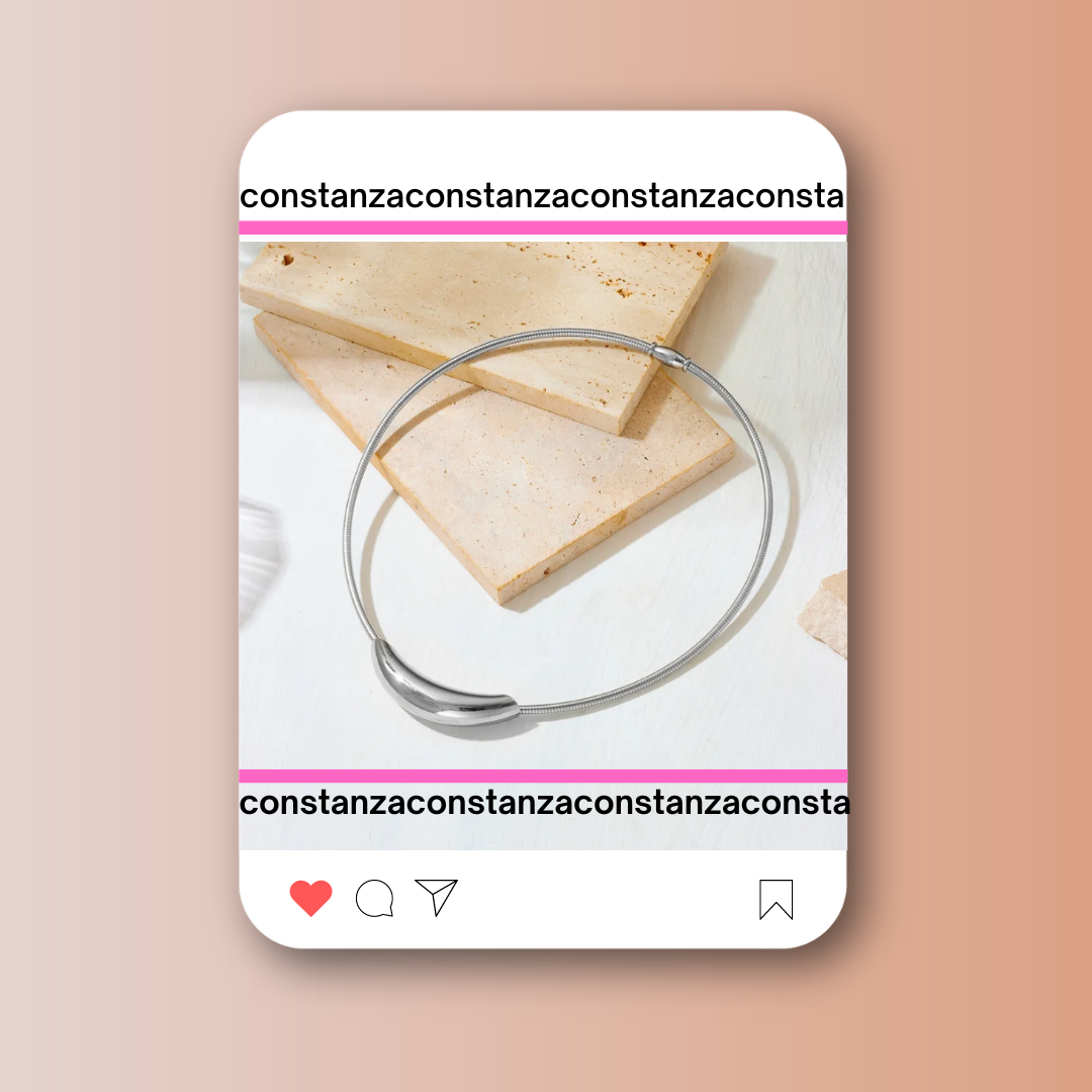 Gargantilla Plateada Chunk