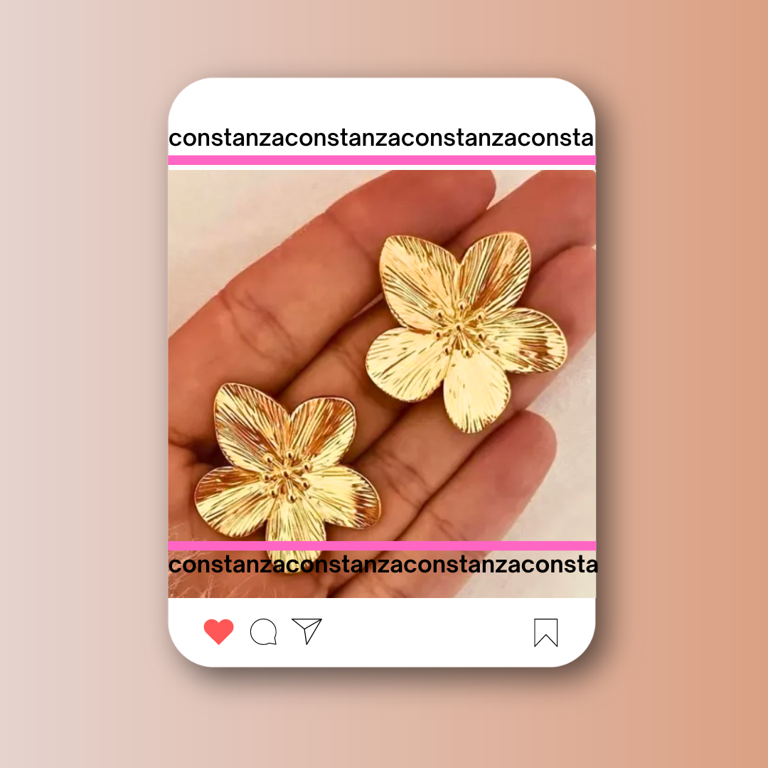 Aretes Flor Romantic