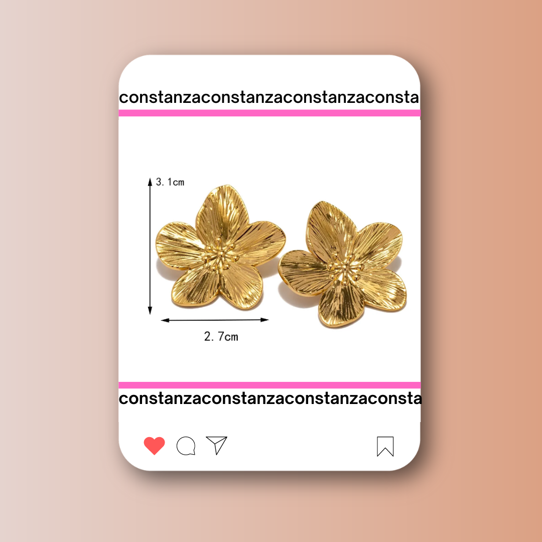 Aretes Flor Romantic