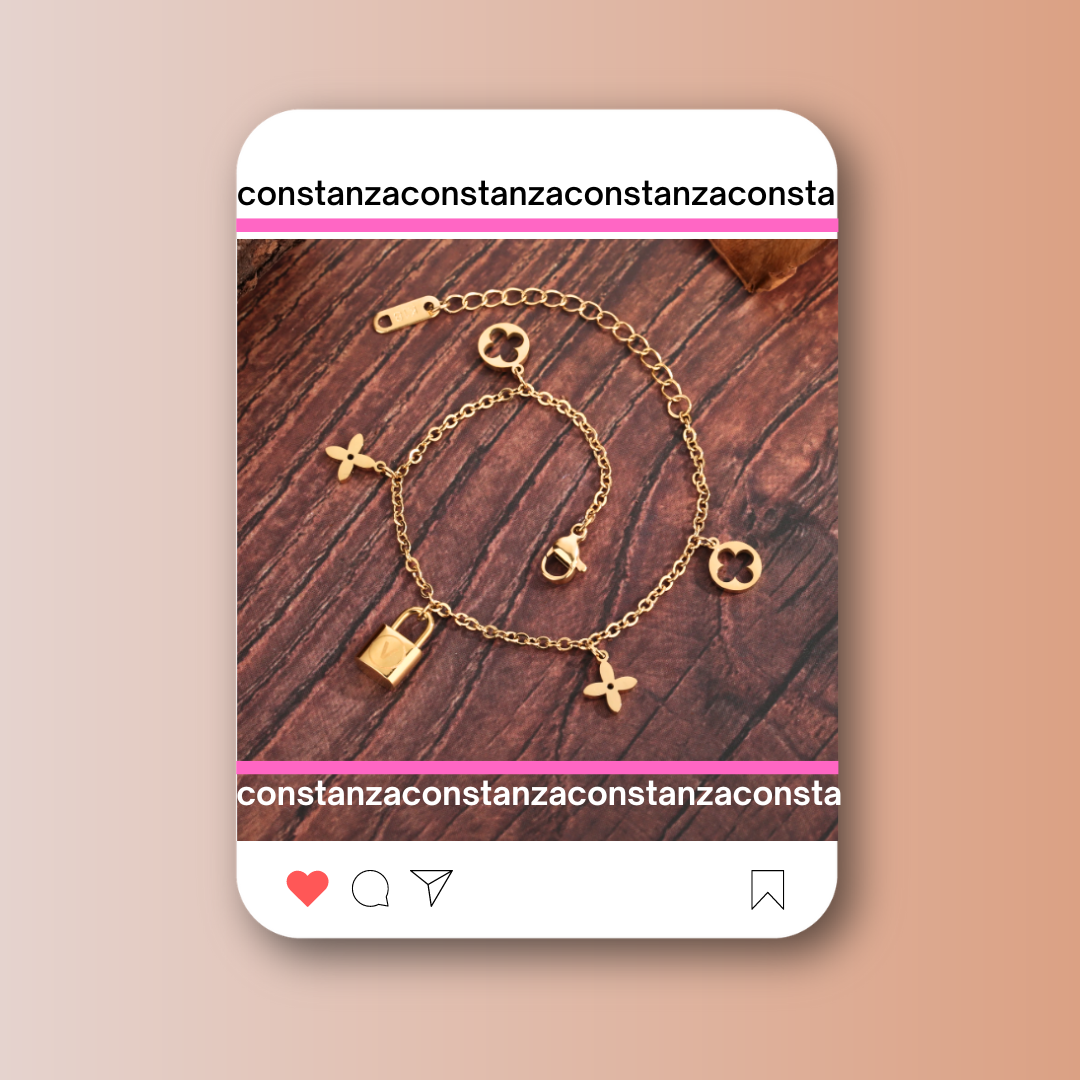 Pulsera Dijes LV Candado