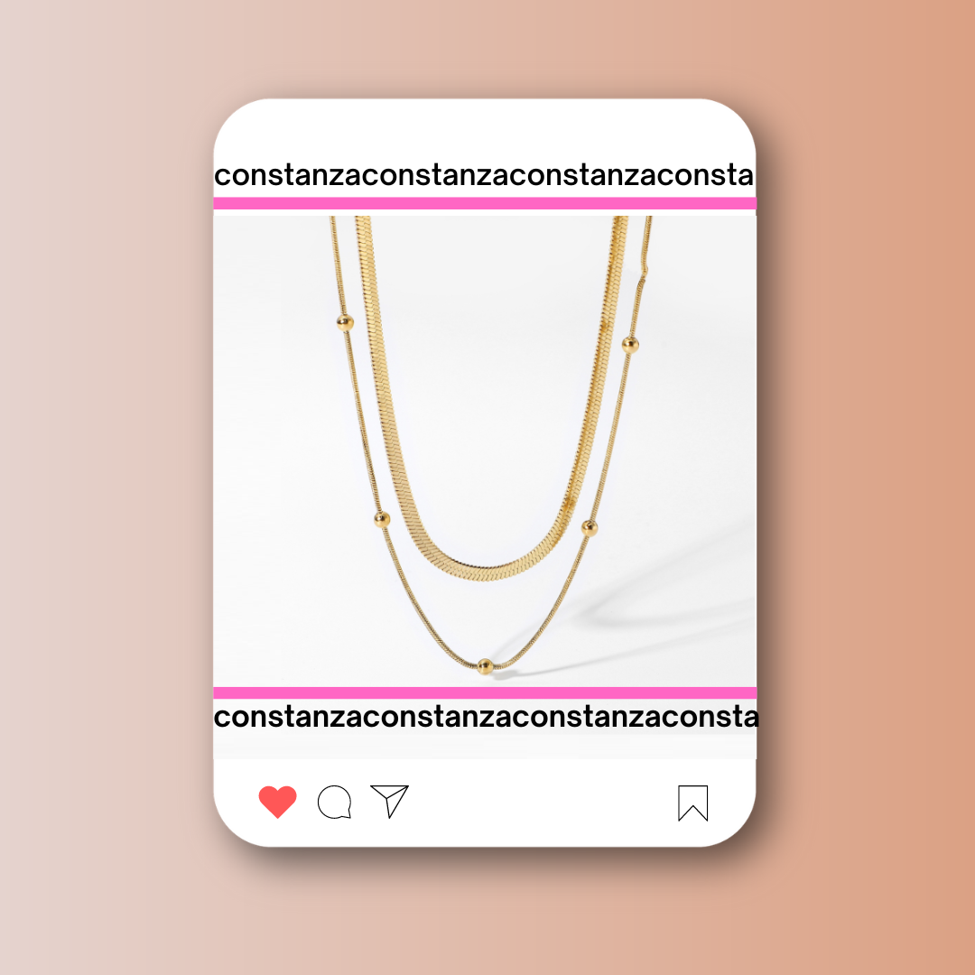 Collar Doble Dorado