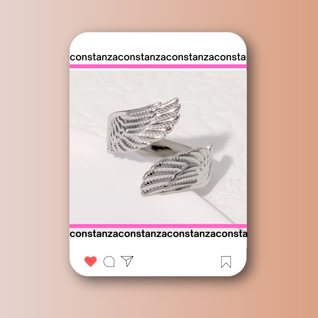 Anillo Ángel Plateado