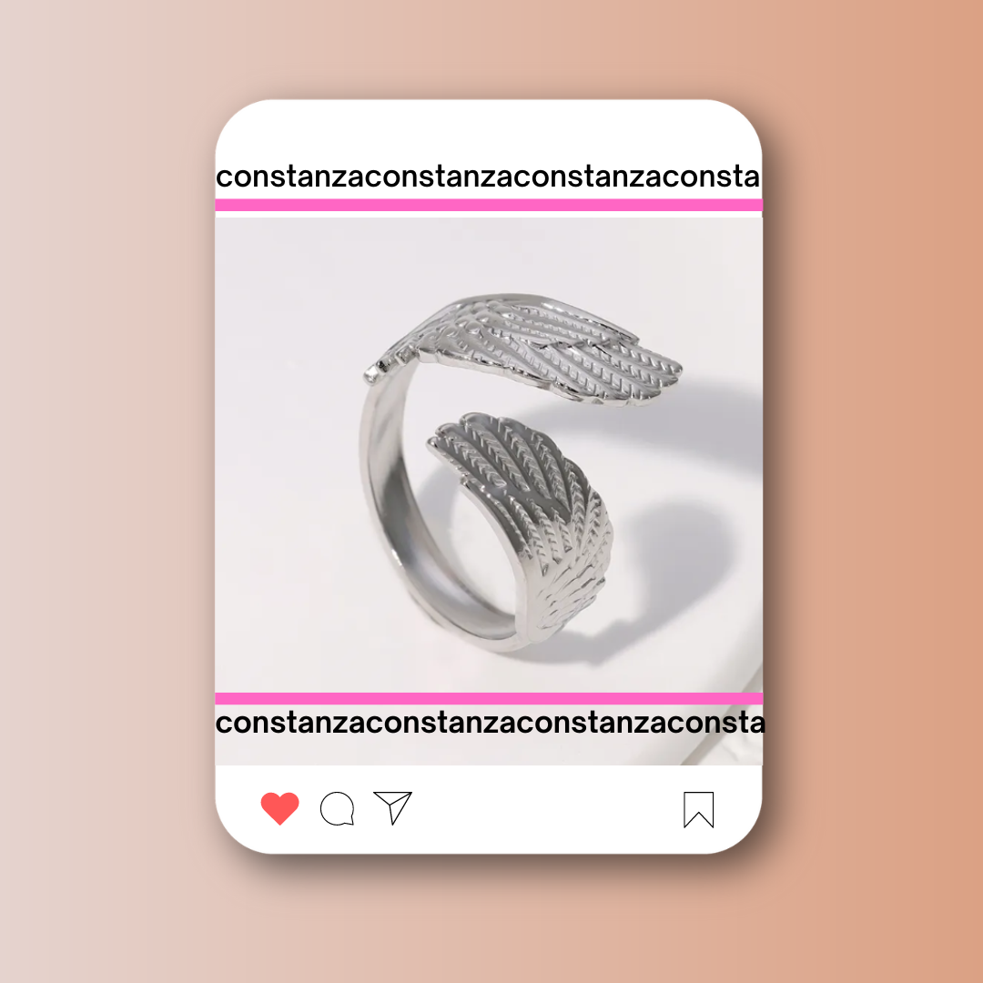 Anillo Ángel Plateado