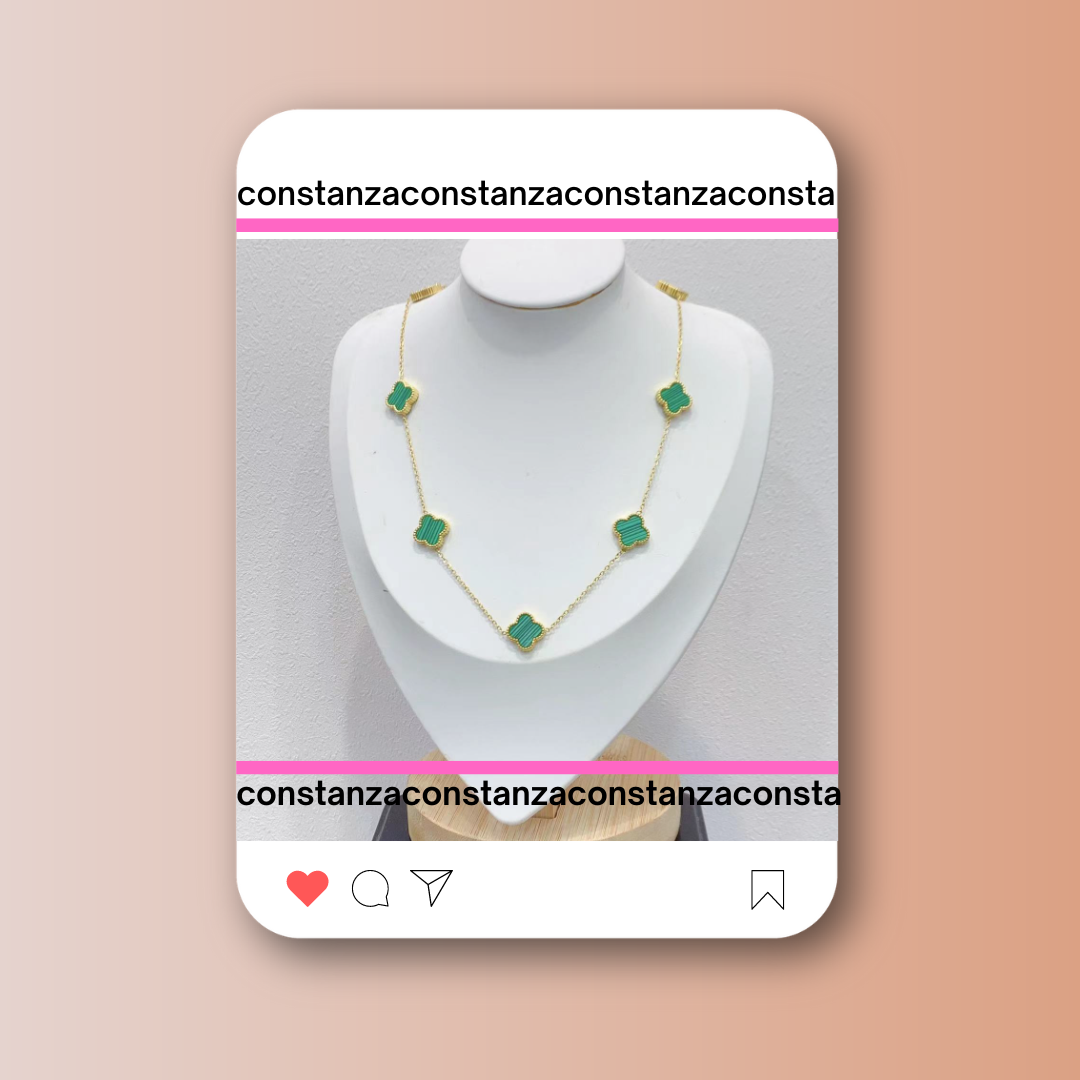 Collar Tréboles Verdes