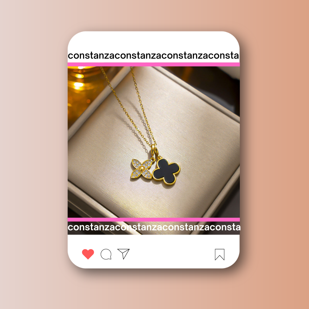 Collar Dijes Louis V Negro