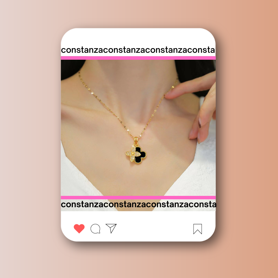 Collar Dijes Louis V Negro