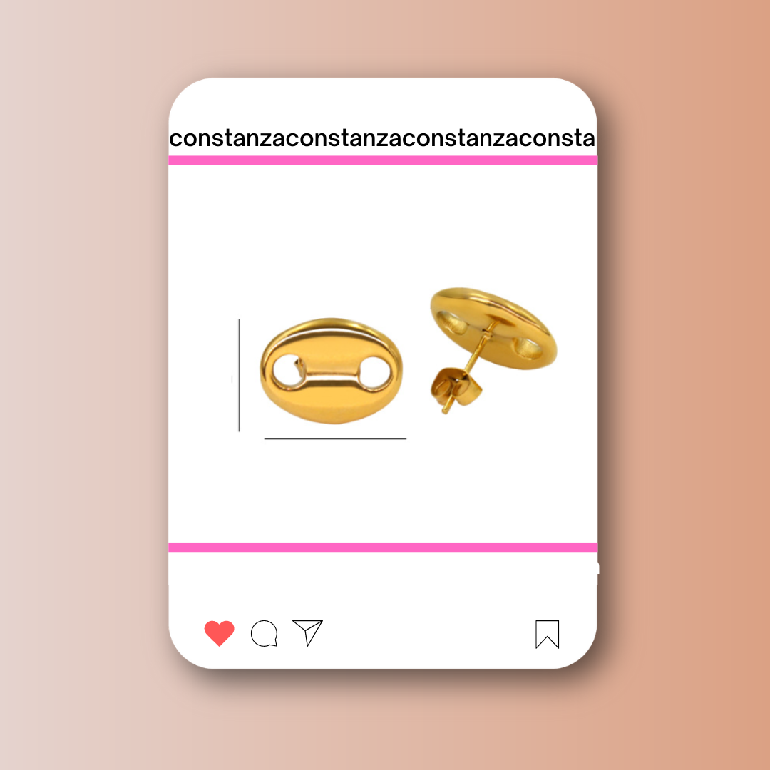 Aretes CD Chunky Gold