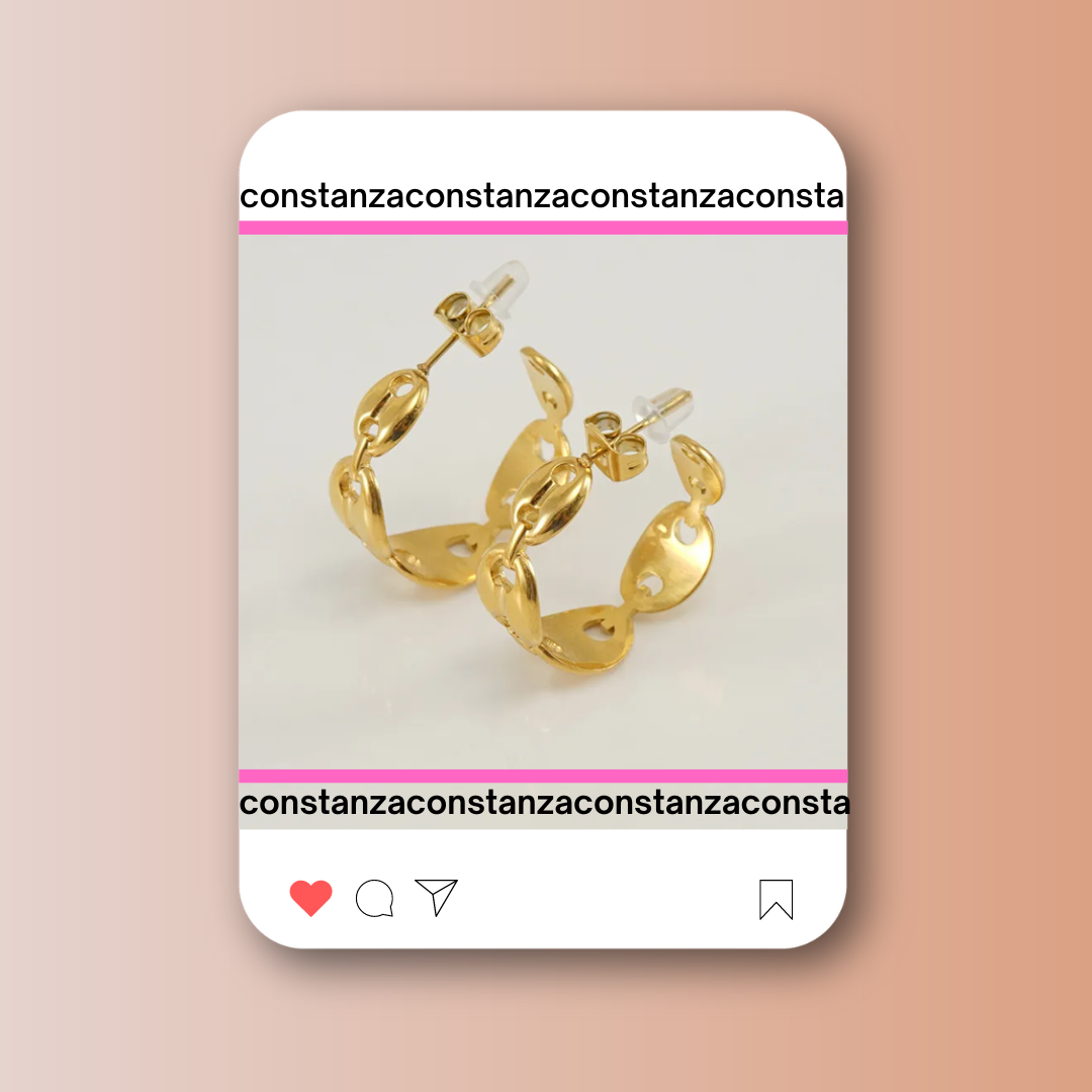 Arracadas Lujo Doradas