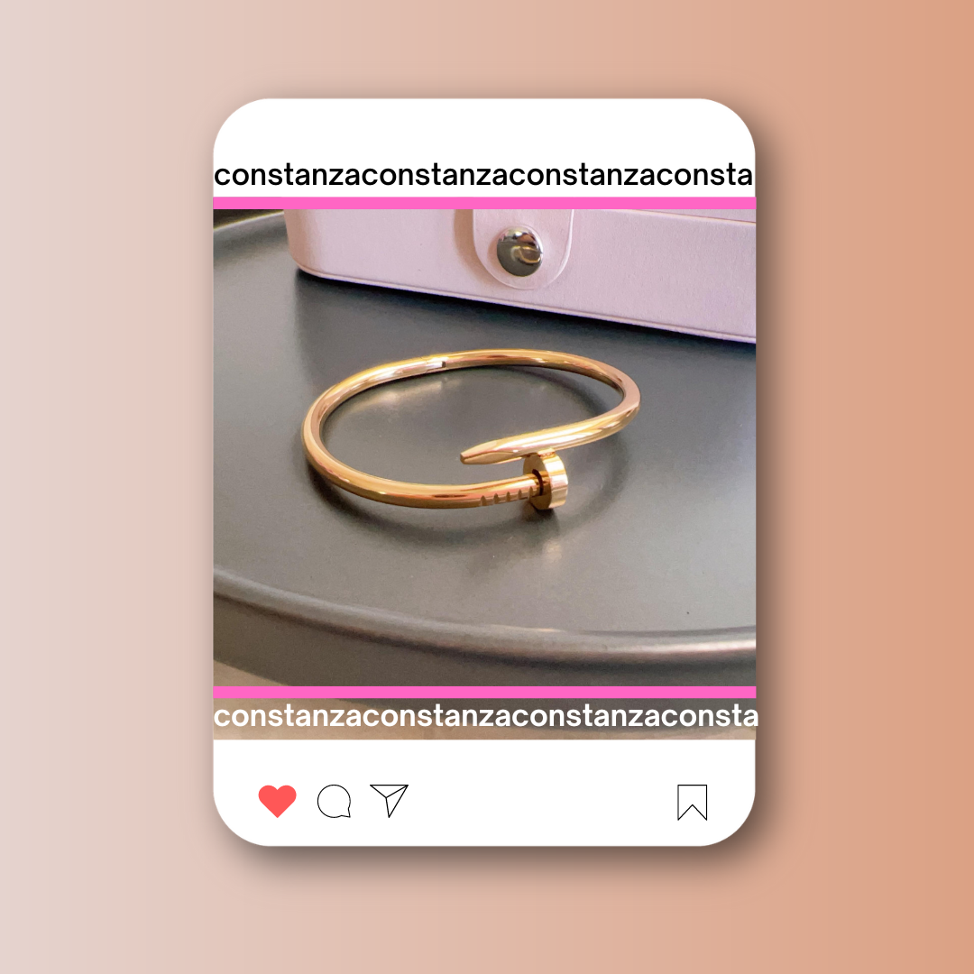 Brazalete Clavo Dorado