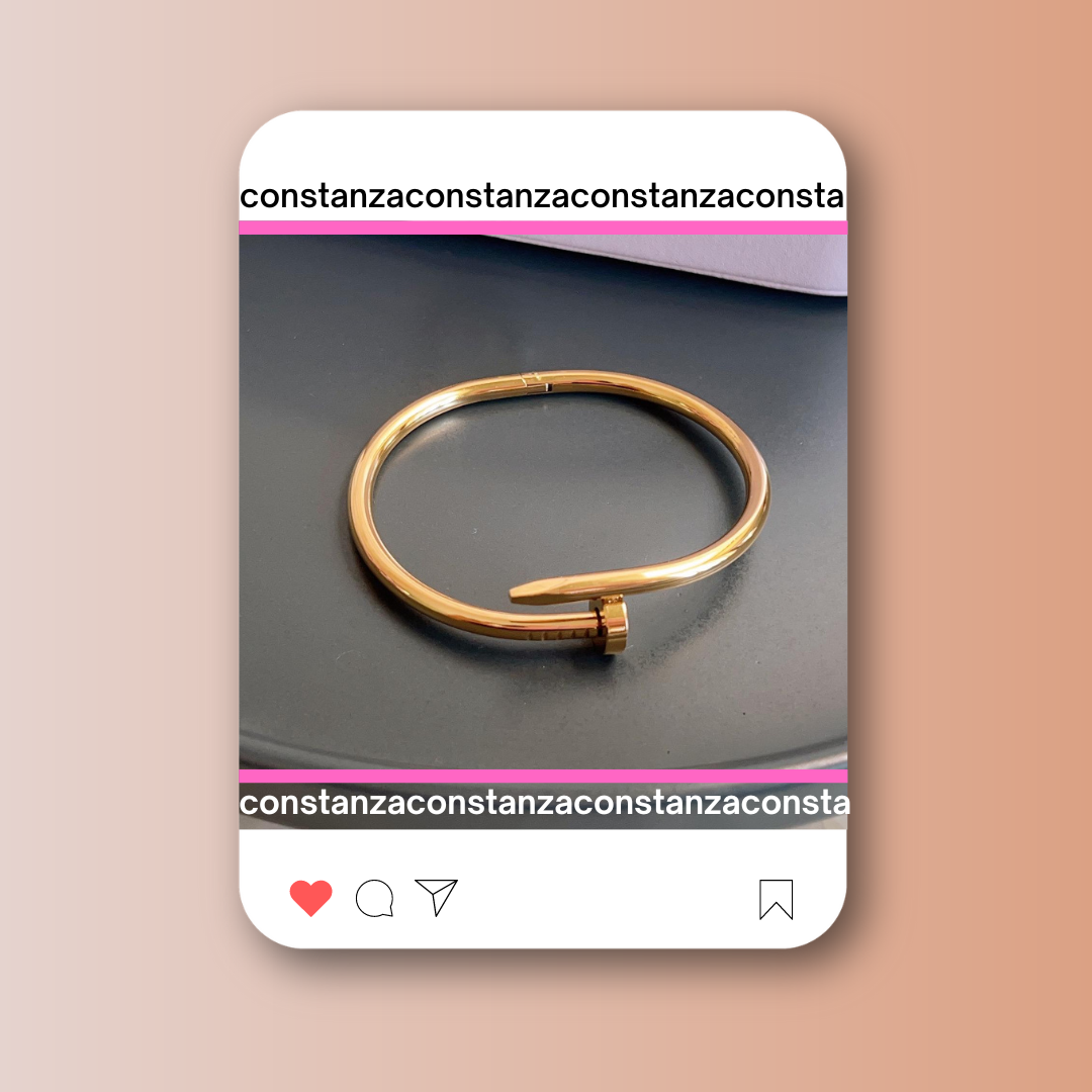 Brazalete Clavo Dorado