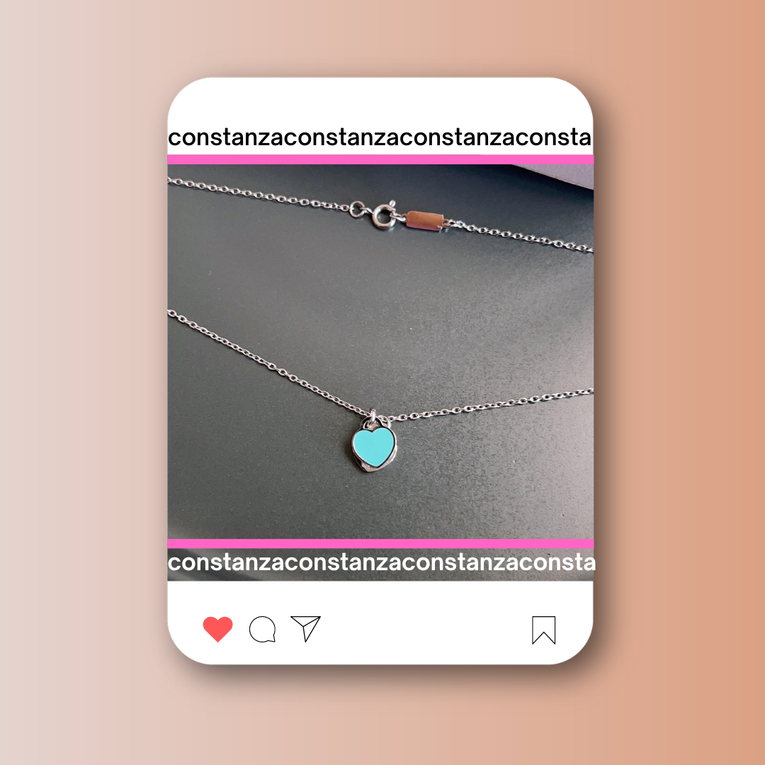 Collar Doble Placa Brithg azul