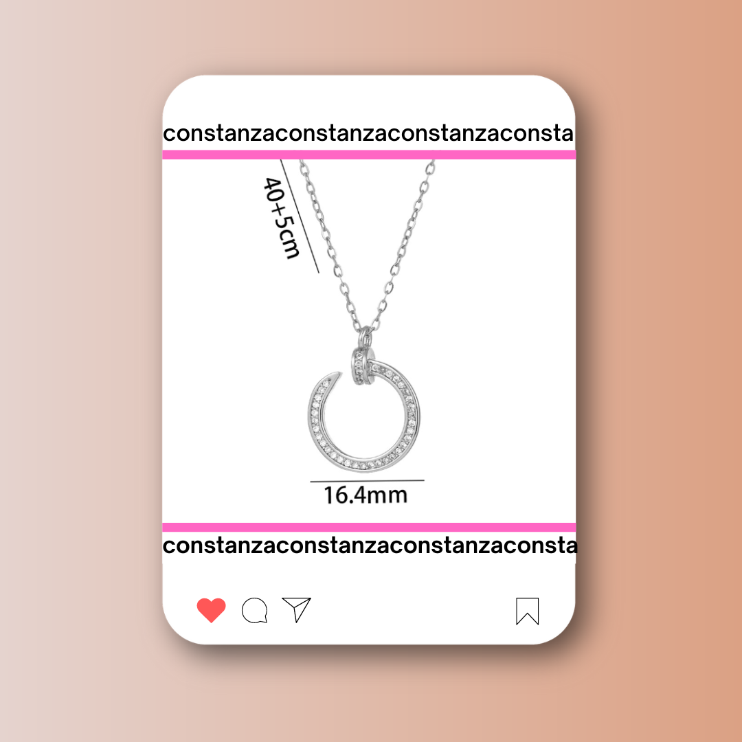 Collar Clavo Plateado