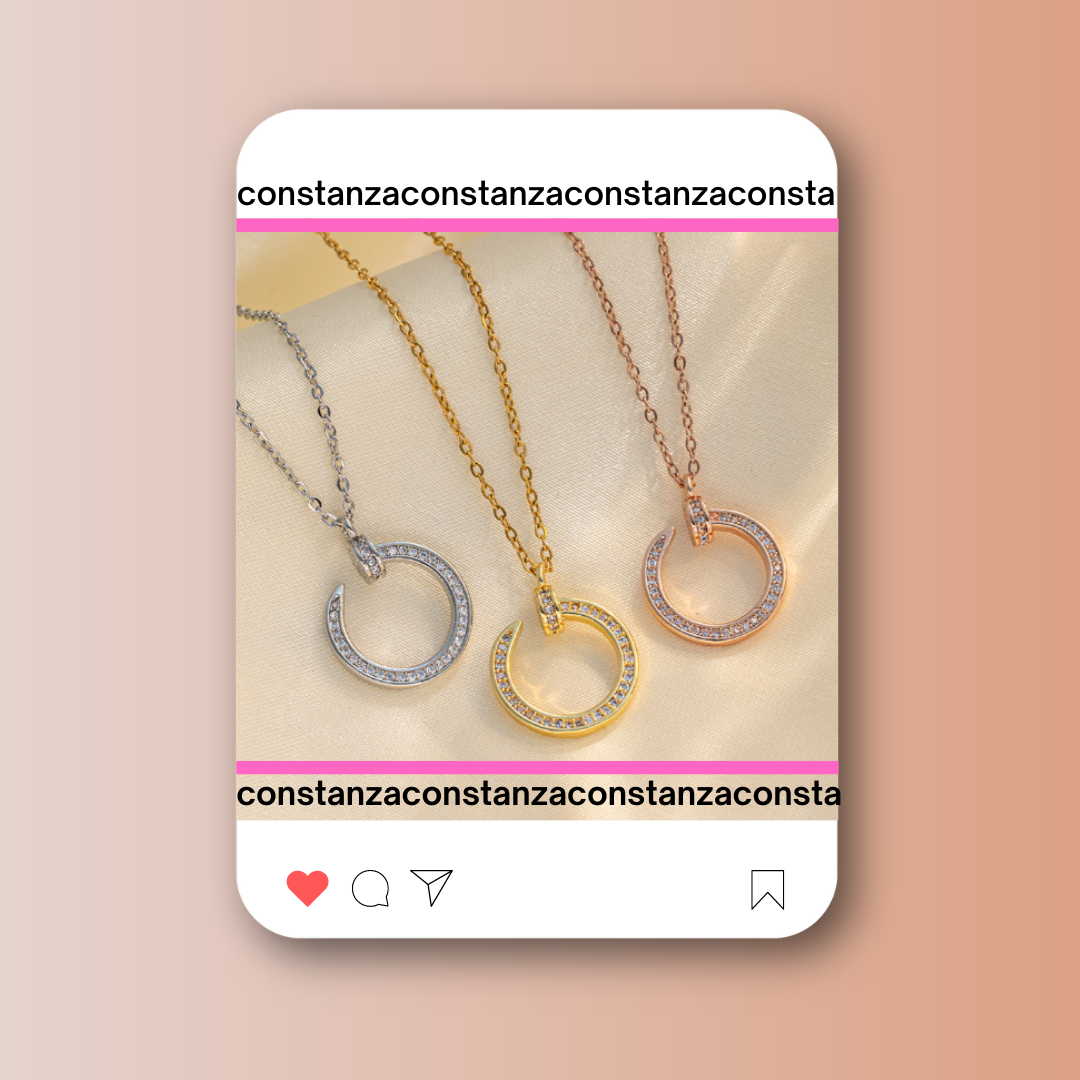 Collar Clavo Oro Rosa