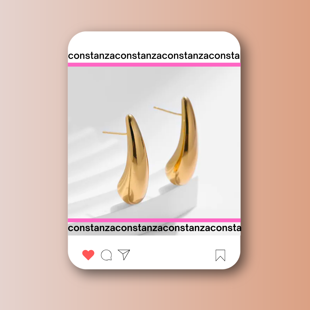 Gotas Delgadas Doradas