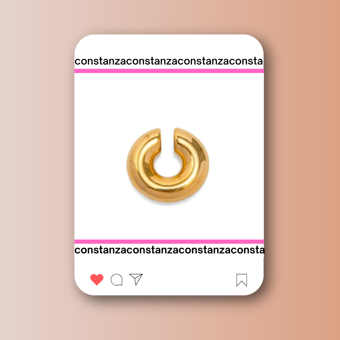 Ear Cuff Chunky Dorado