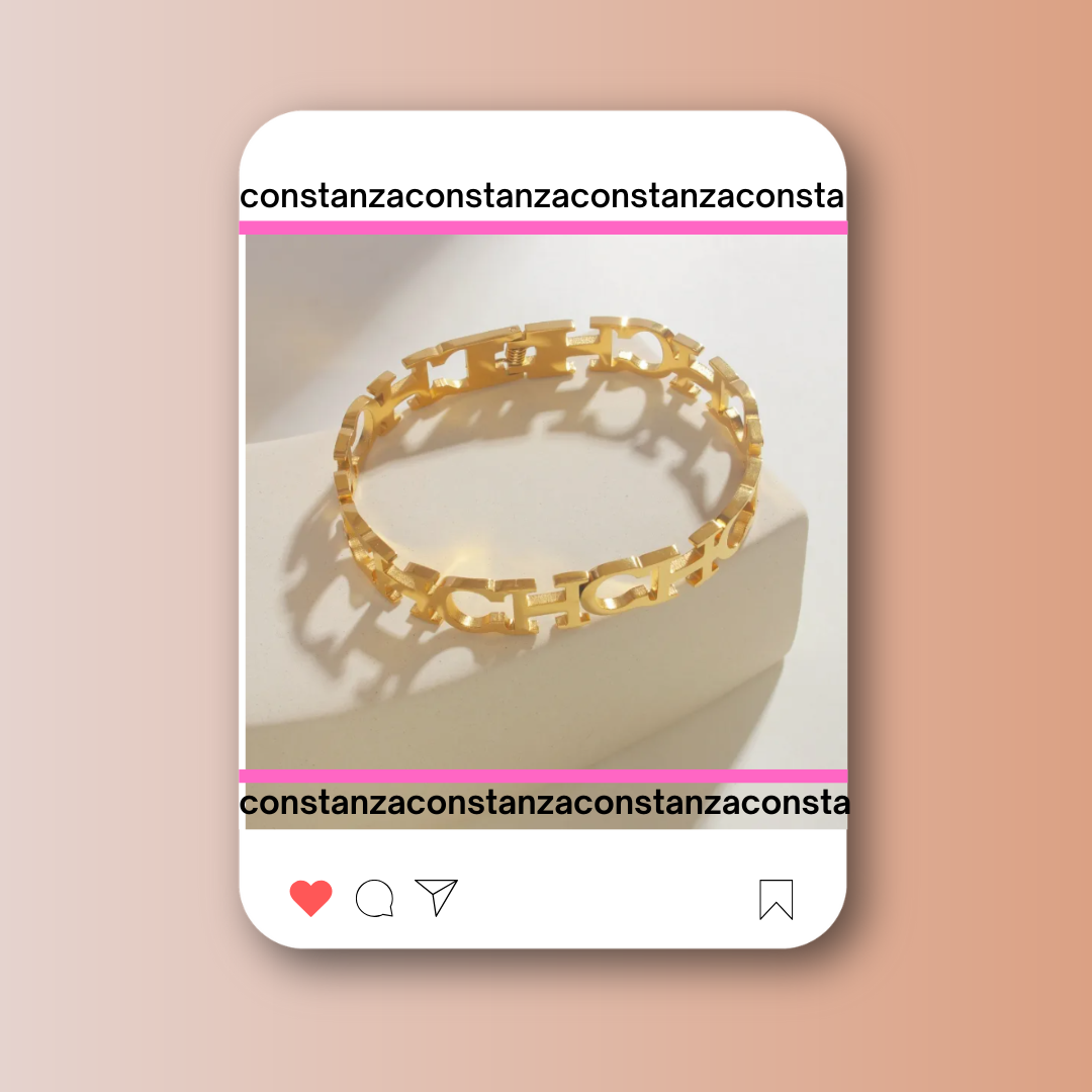 Brazalete CH Dorado