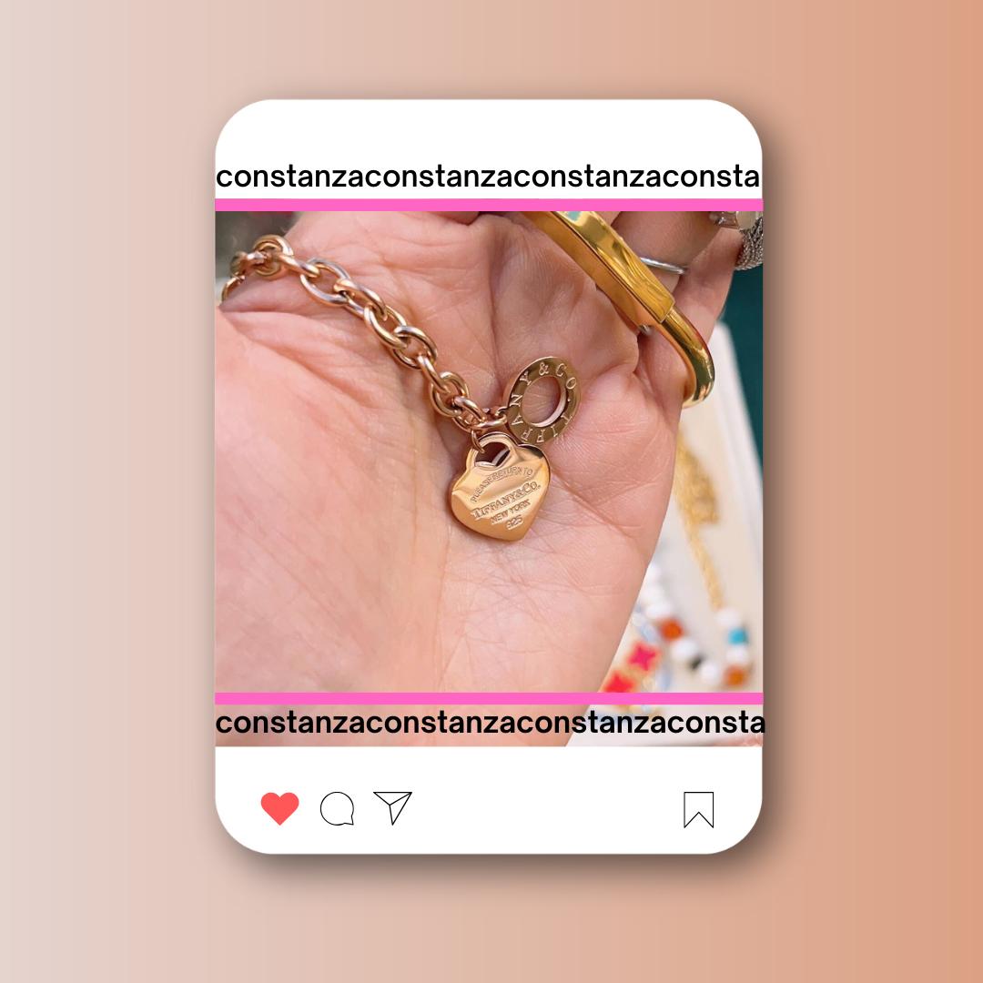 Pulsera Clásica Heart Oro Rosa
