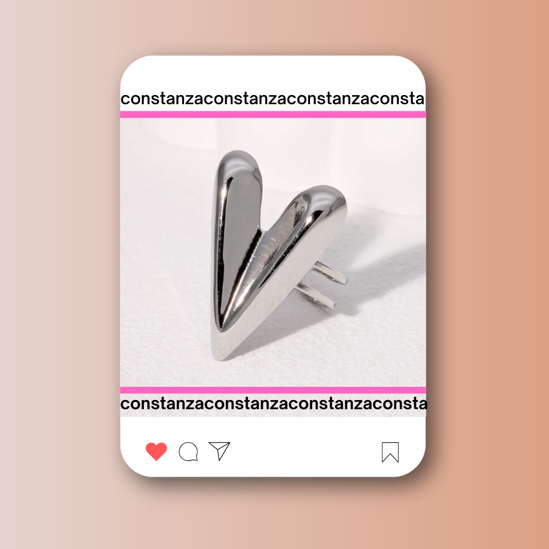 Anillo Ajustable Loving Plateado