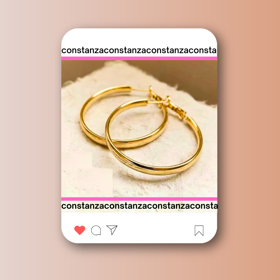 Arracadas Big Chic Doradas