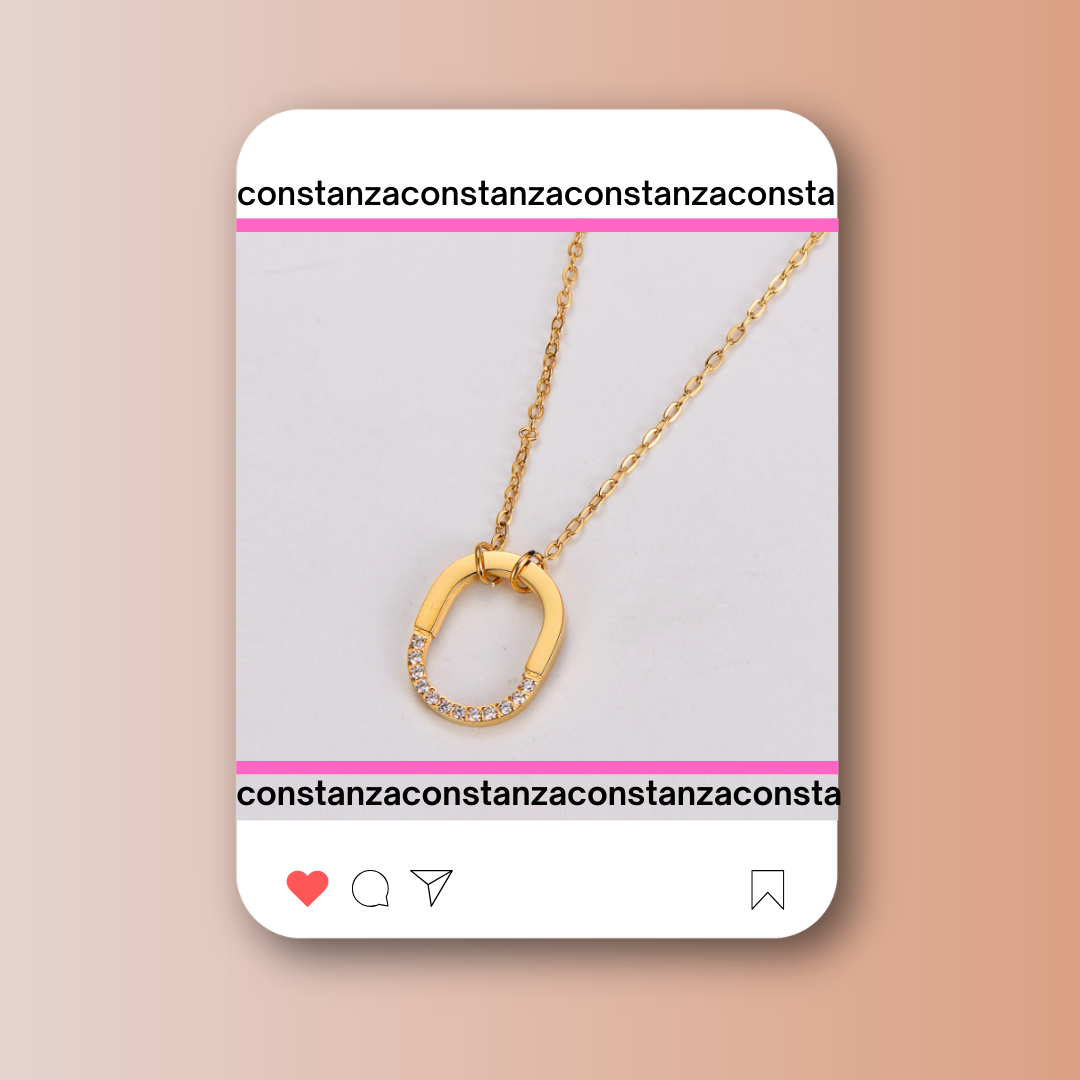 Collar Mini Lock Dorado