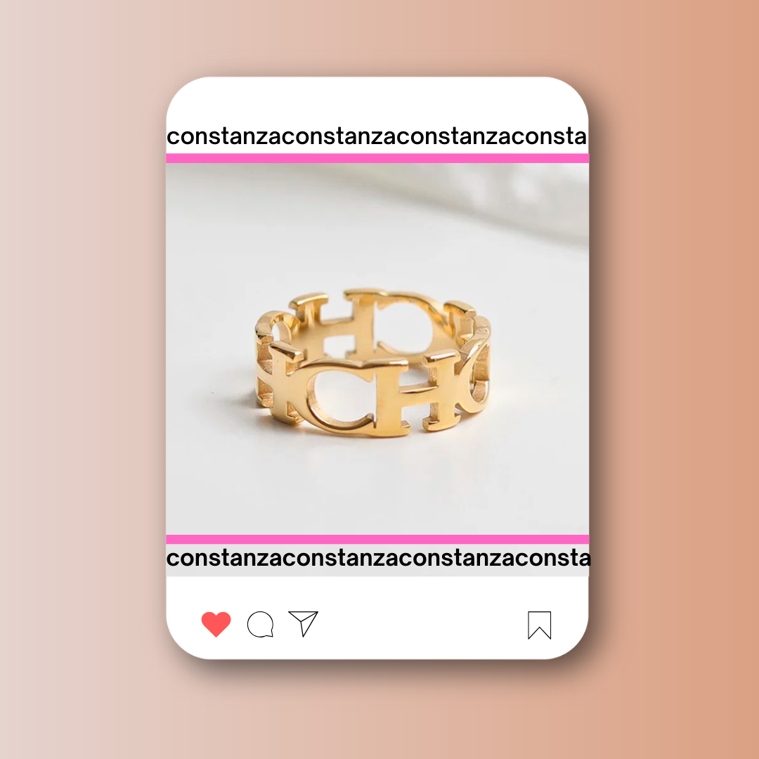 ANILLO CH DORADO Talla 7