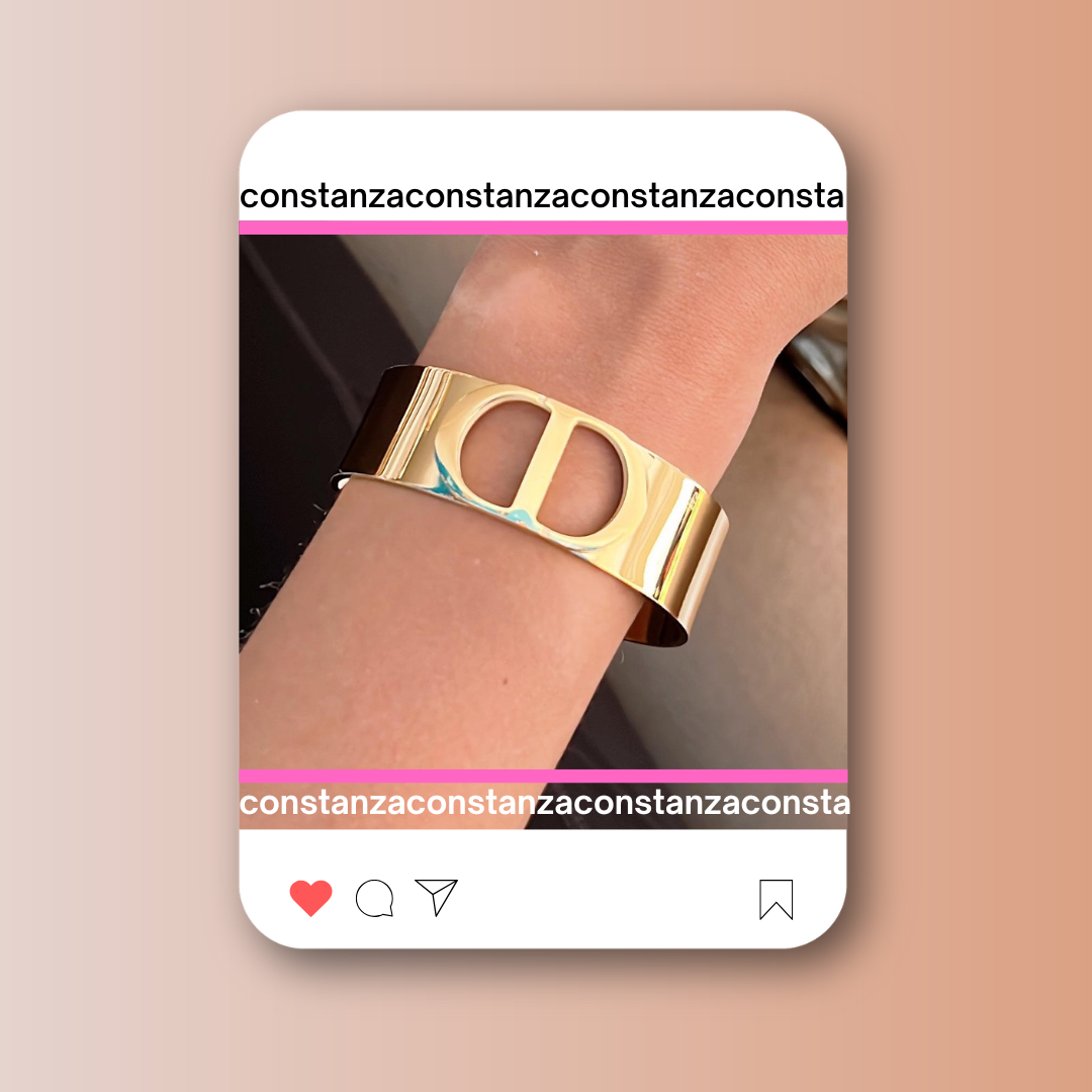 Brazalete de Lujo CD Dorado