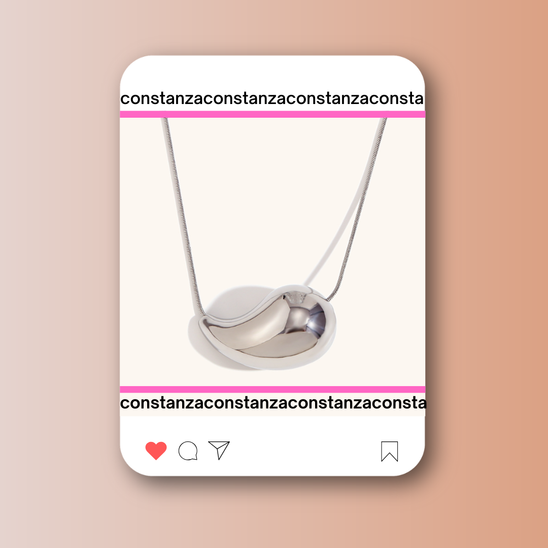 Collar Gota Plateada