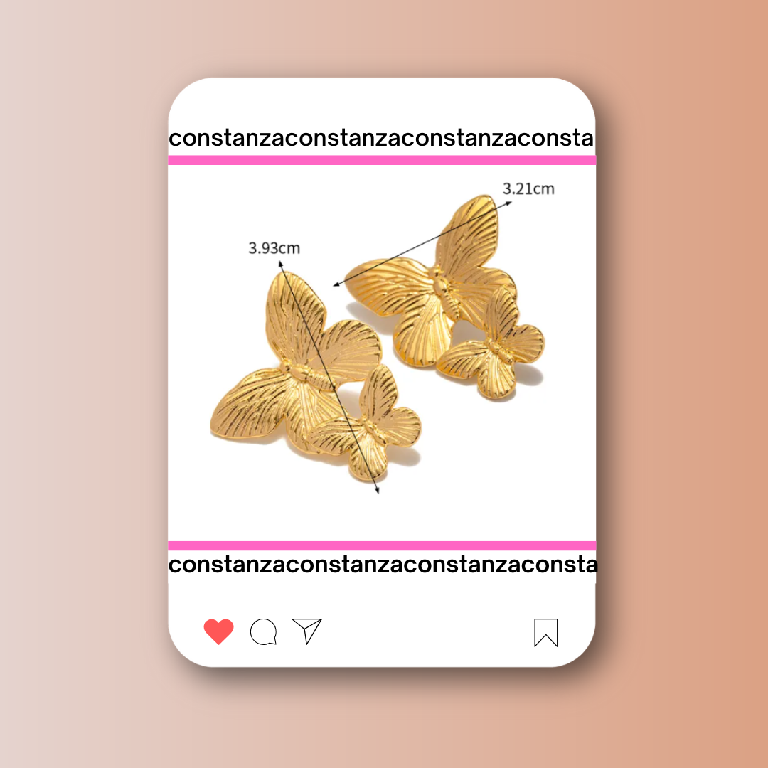 Aretes Mariposas Chic!