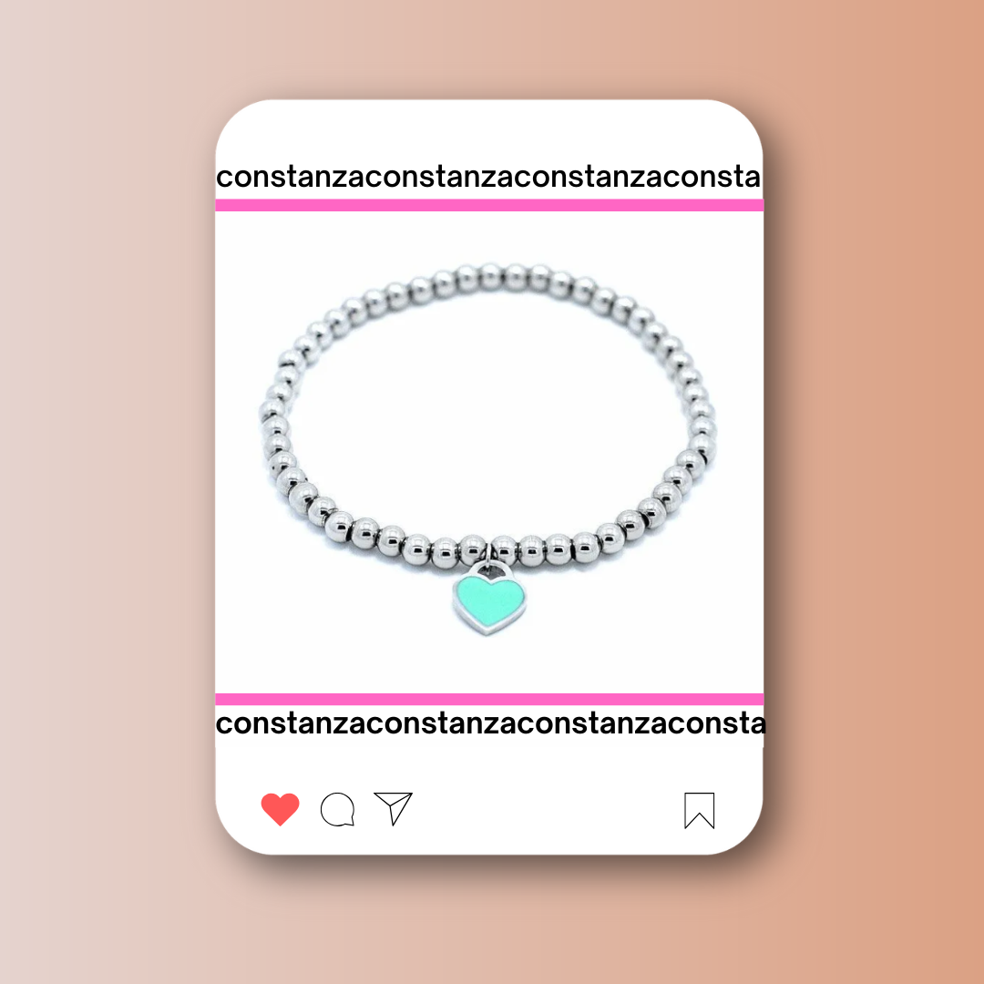 Pulsera Return Plata Verde Agua