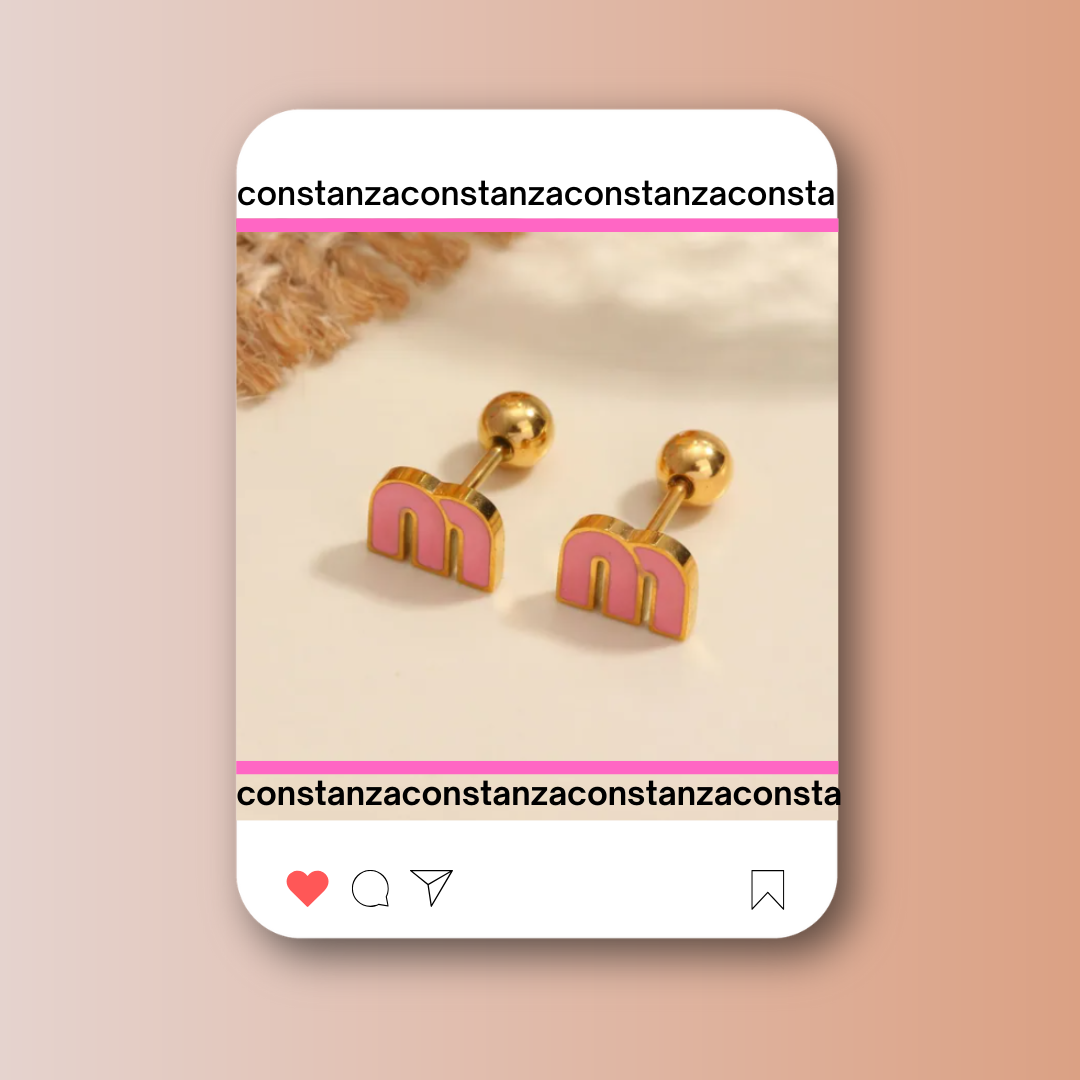 Aretes Mini MM Pink
