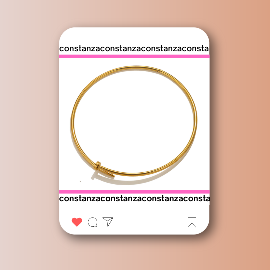 GARGANTILLA CLAVO DORADA