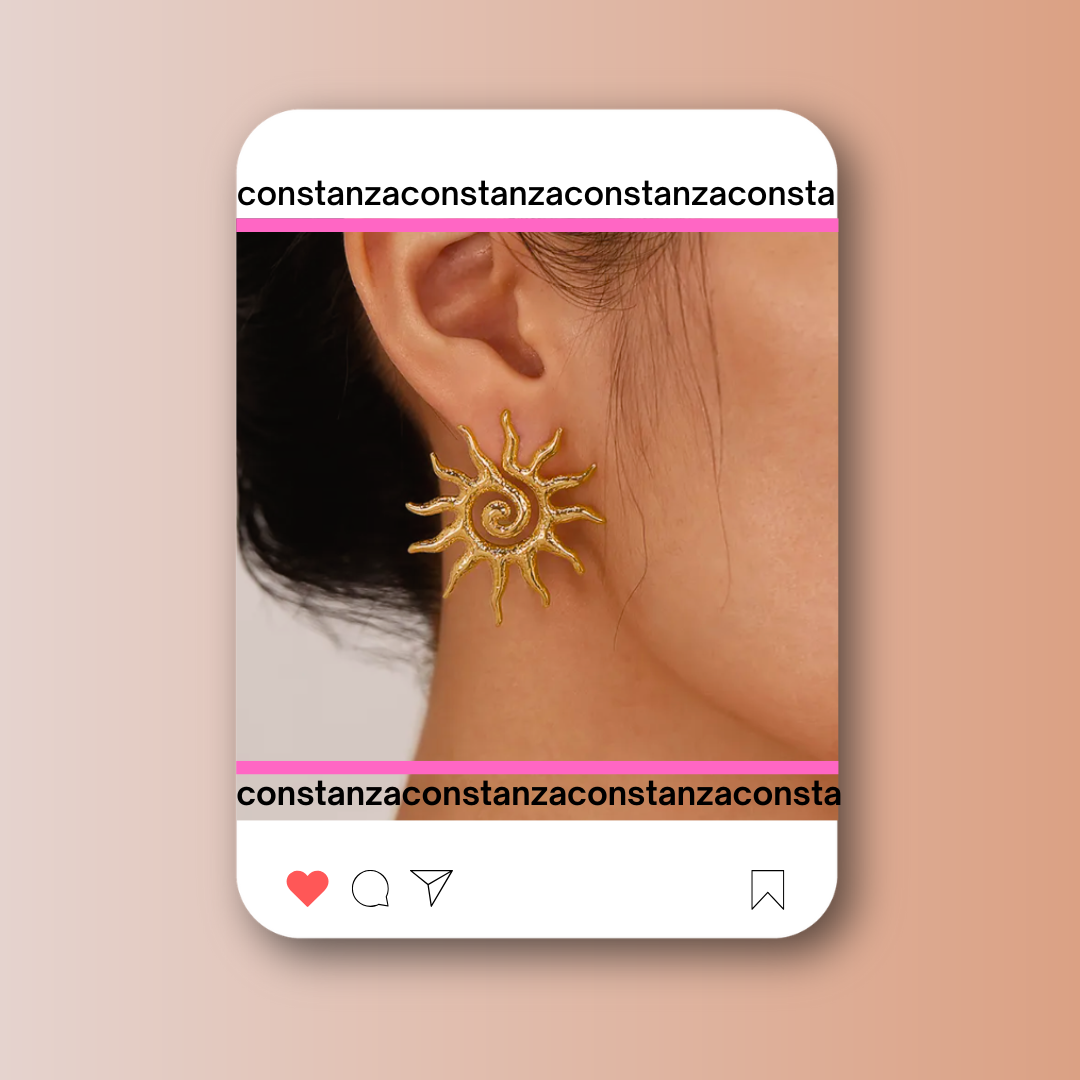 Aretes Soles Espirales