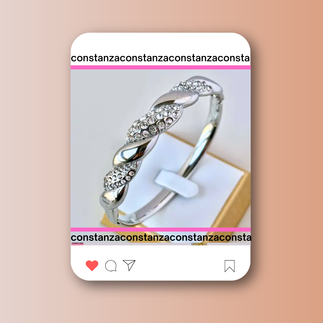 Brazalete DY Destellos Plata