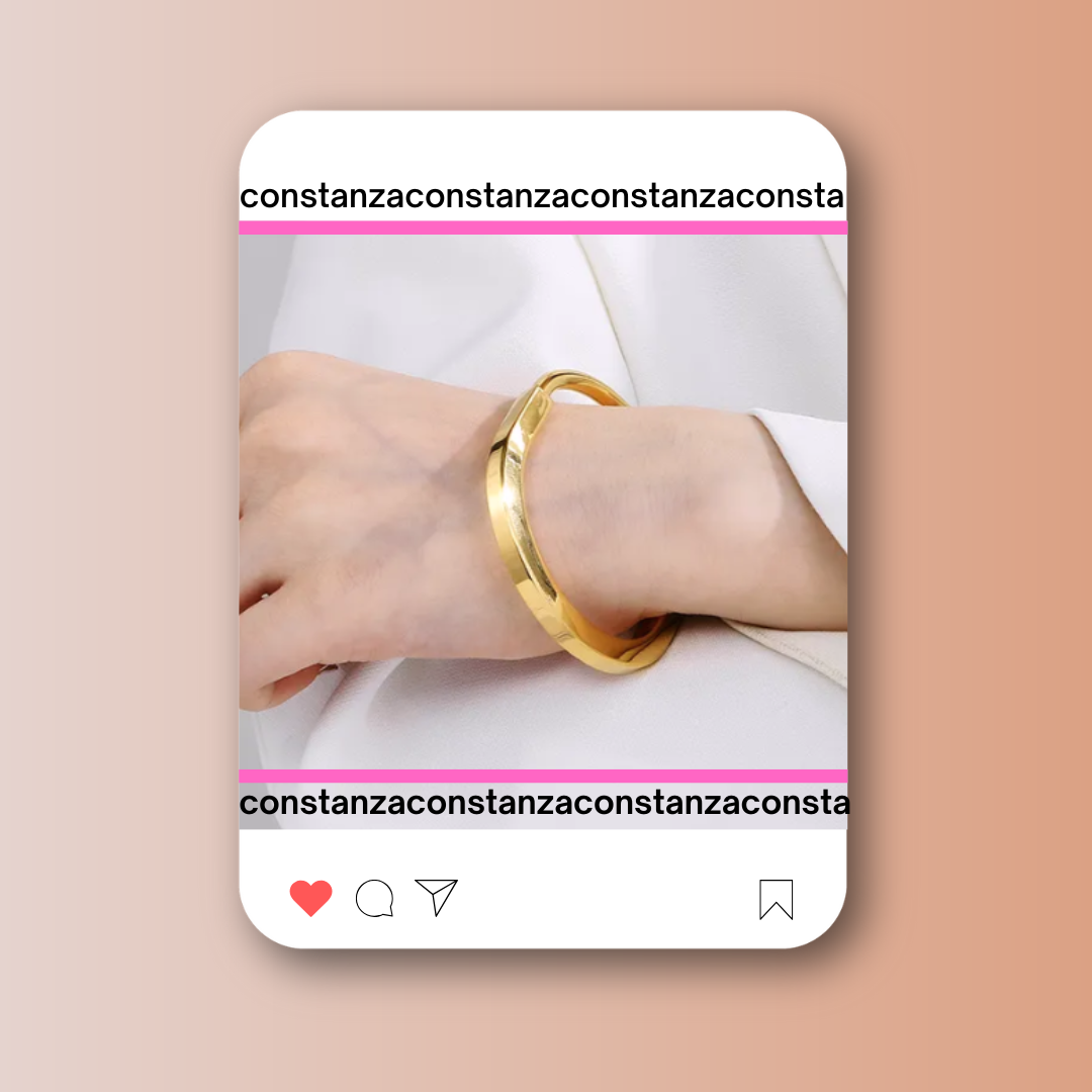 Brazalete Lock Dorado