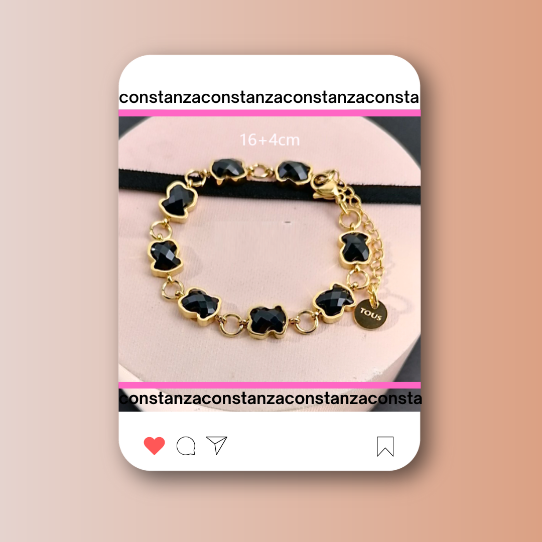 Pulsera Eslabones Black Gold