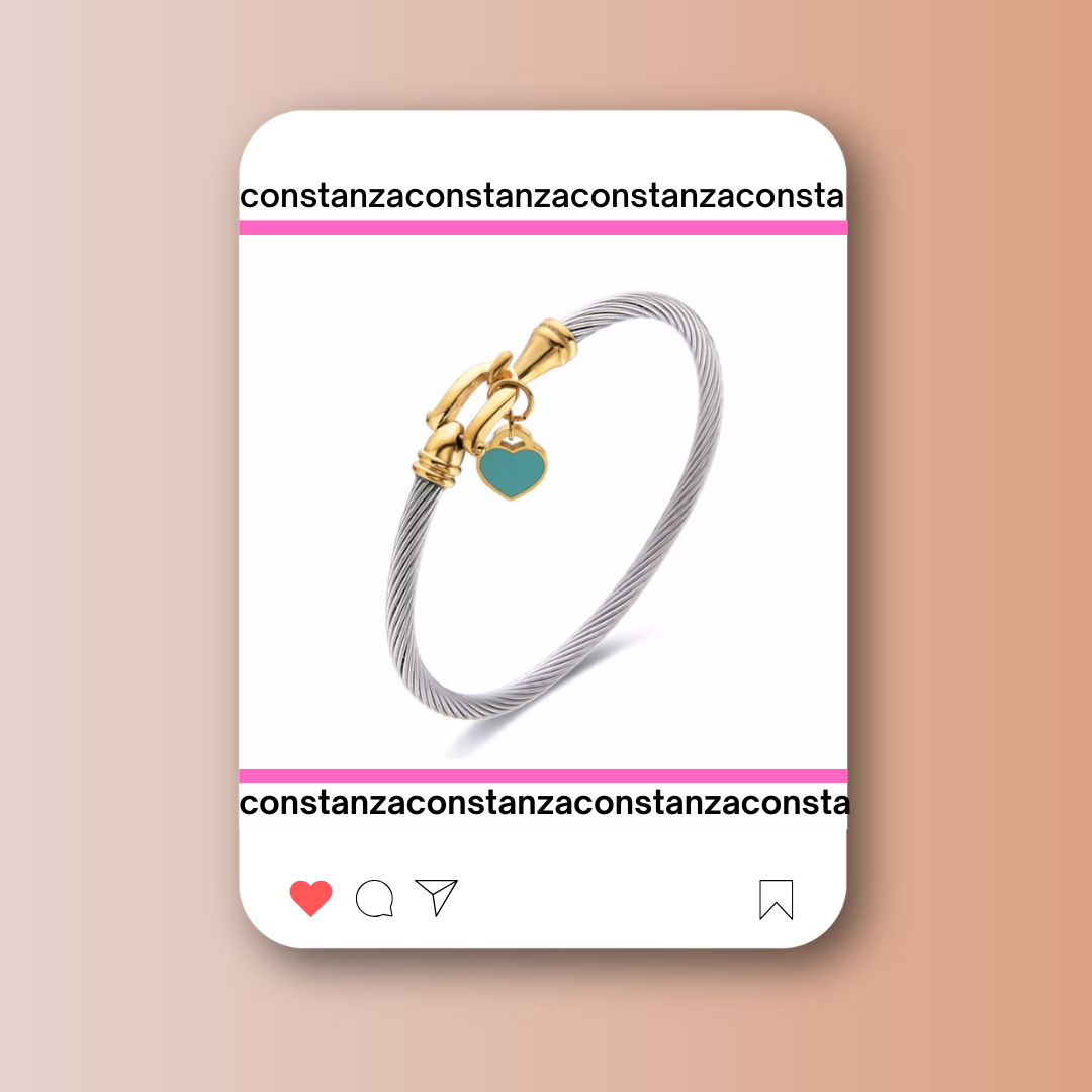 Brazalete Return Dije Verde Agua