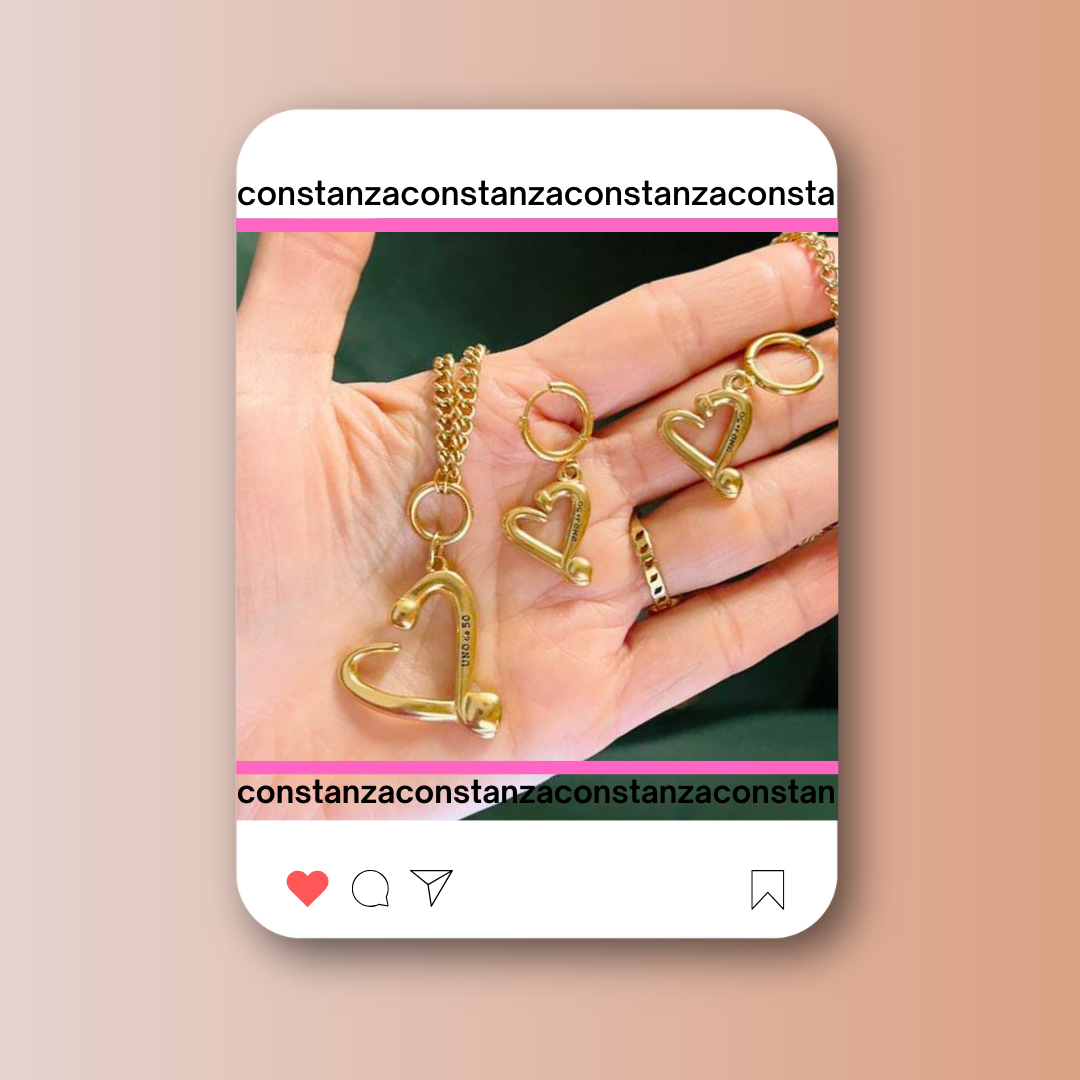 SET CORAZONES GOLD