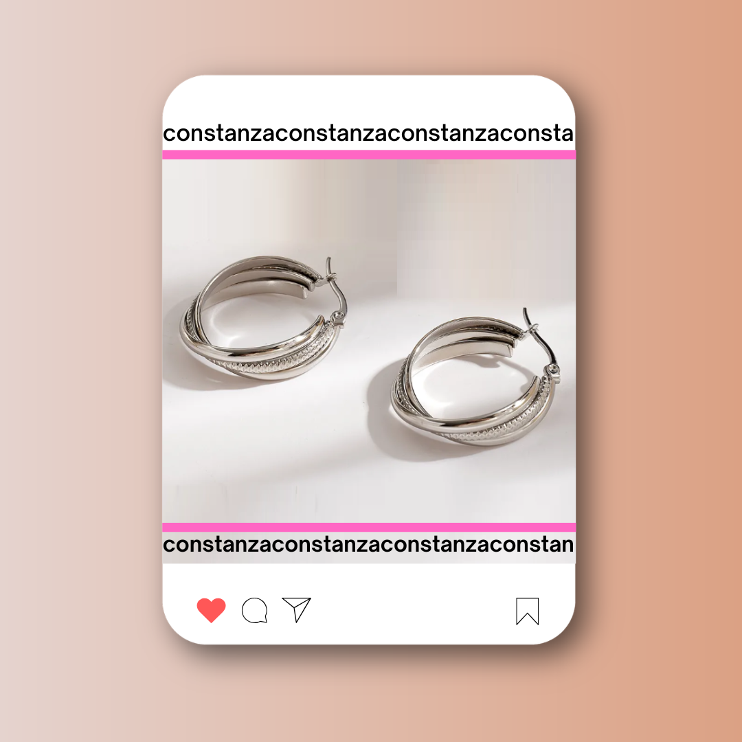 Arracadas So Chic Plateadas