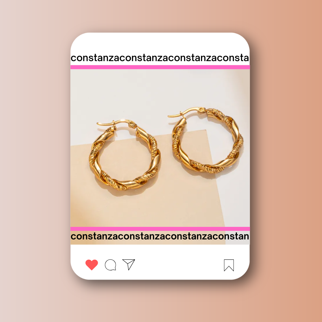 Arracadas Trenzadas Gold
