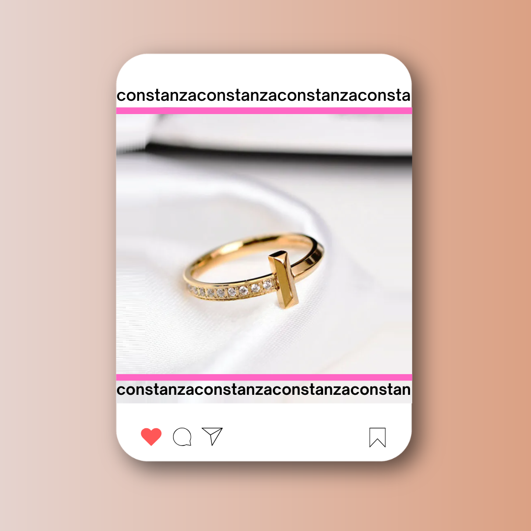 Anillo Tiff Dorado Talla 7