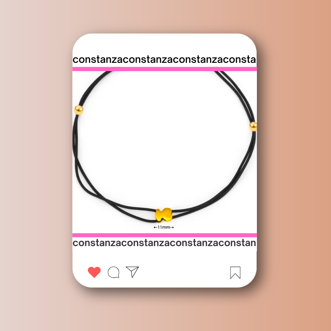 Choker Osito Gold