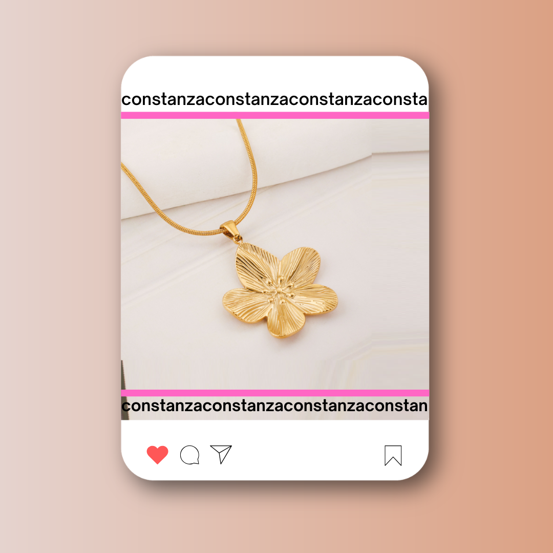 Collar Flor Chic Dorada