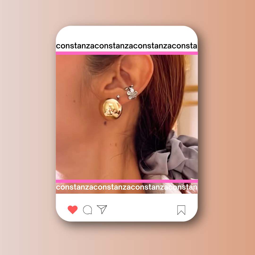 Aretes Maxi Bold Dorado
