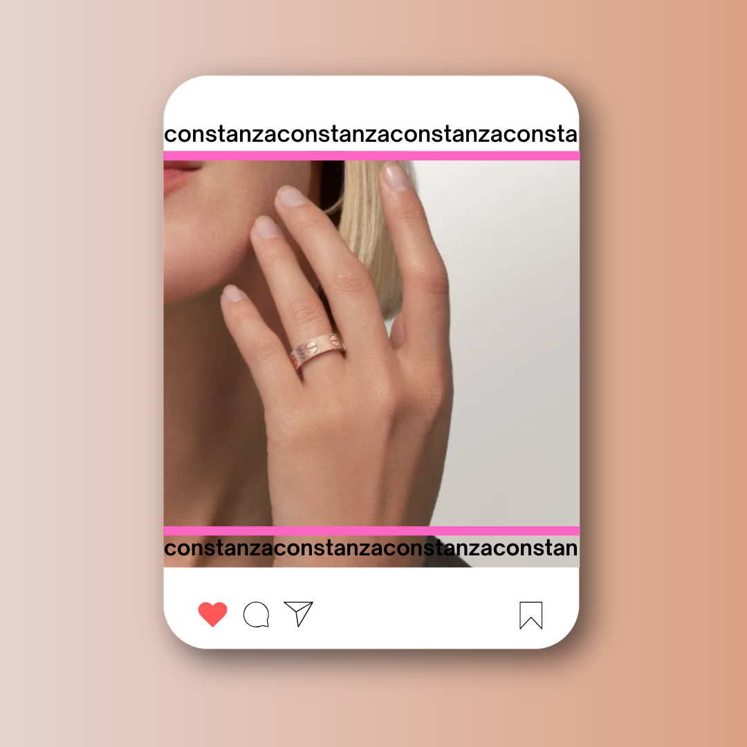 Anillo CC Oro Rosa Talla 6