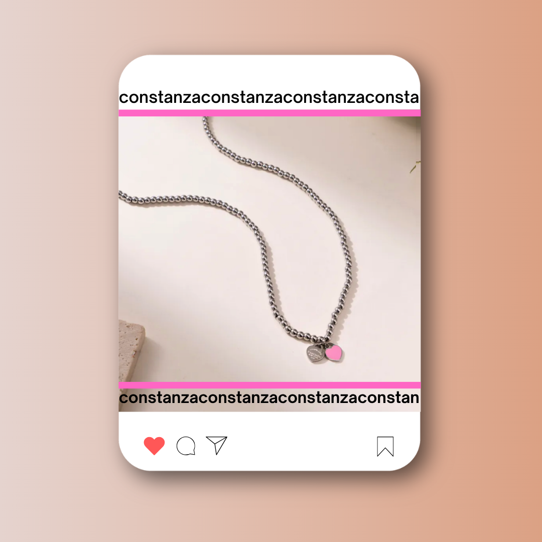 Collar Return Dije Pink