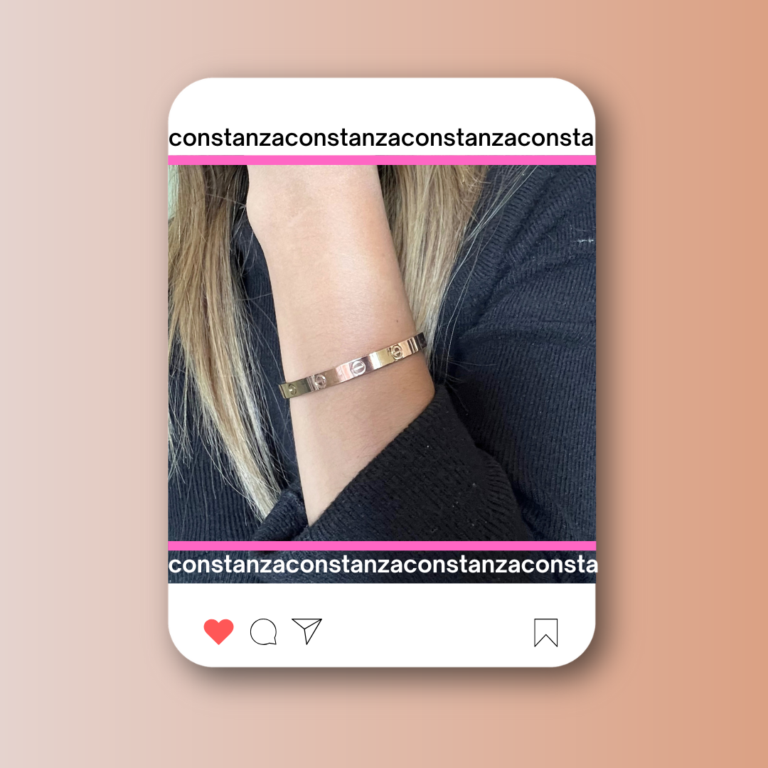 Brazalete CC Rose Gold