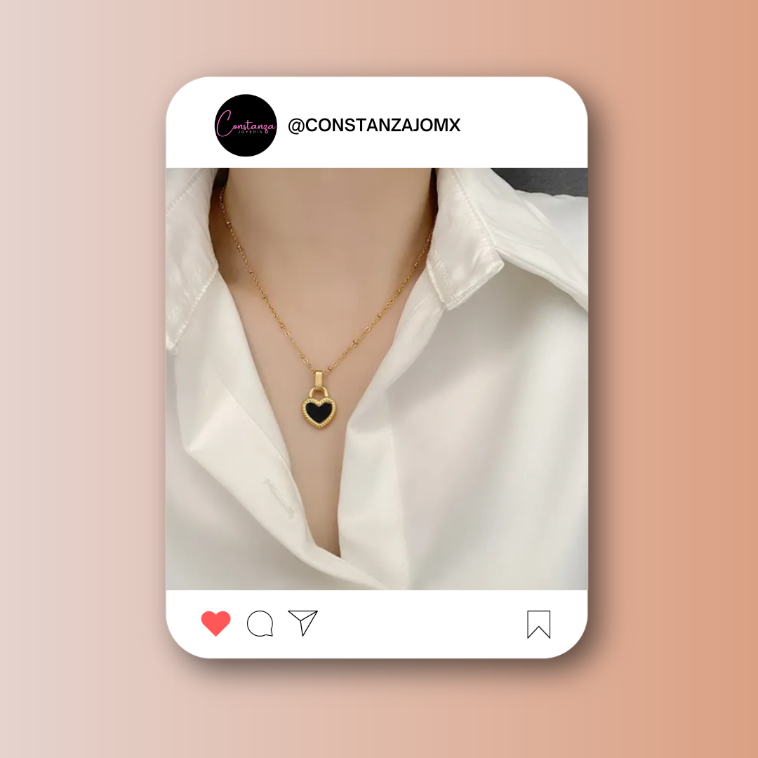 Collar Doble Vista Corazones