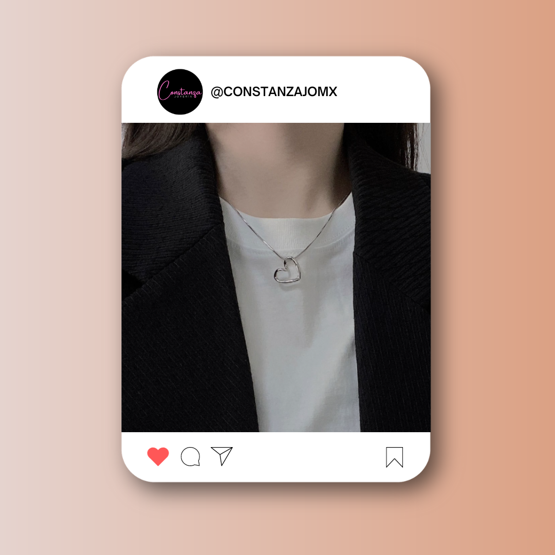 Collar Minimalista Silver Heart