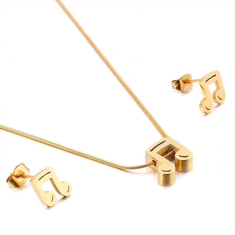 SET MUSICAL: Collar y Aretes